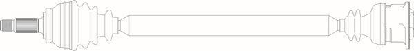 General Ricambi RV3068 - Приводний вал autocars.com.ua