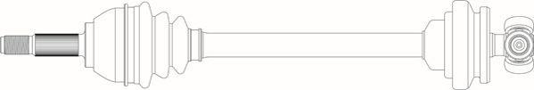 General Ricambi SE3021 - Приводний вал autocars.com.ua