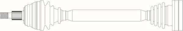 General Ricambi SE3073 - Приводний вал autocars.com.ua
