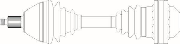 General Ricambi SE3074 - Приводний вал autocars.com.ua