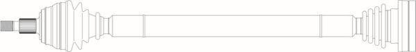 General Ricambi SK3008 - Приводний вал autocars.com.ua