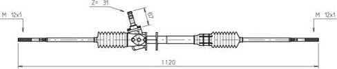 General Ricambi SK4001 - Рульовий механізм, рейка autocars.com.ua