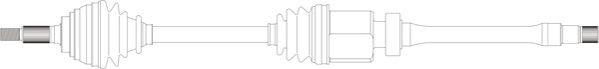 General Ricambi TY3106 - Приводний вал autocars.com.ua