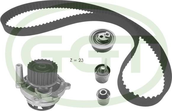 GGT KPA20166 - Водяной насос + комплект зубчатого ремня autodnr.net