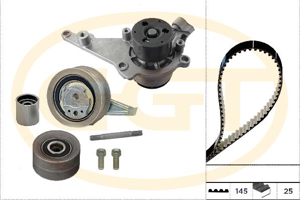 GGT KPA20328 - Водяний насос + комплект зубчатого ременя autocars.com.ua