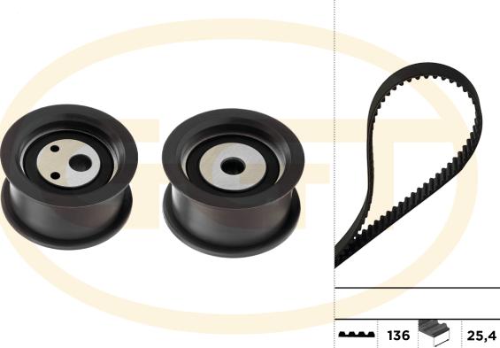 GGT KSPA140 - Комплект ременя ГРМ autocars.com.ua