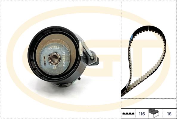 GGT KSPA178IO - Комплект ременя ГРМ autocars.com.ua