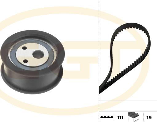GGT KSPA238 - Комплект ременя ГРМ autocars.com.ua