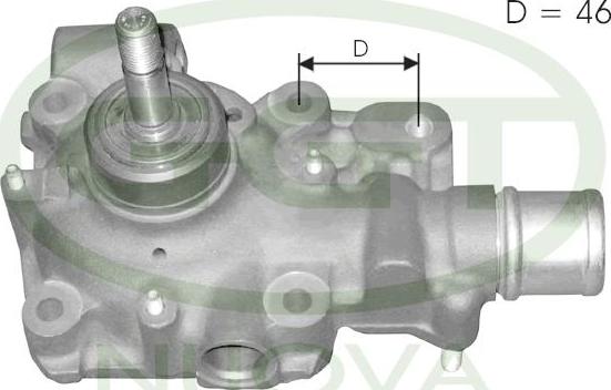 GGT PA00007 - Водяний насос autocars.com.ua