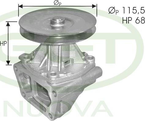 GGT PA10021 - Водяний насос autocars.com.ua