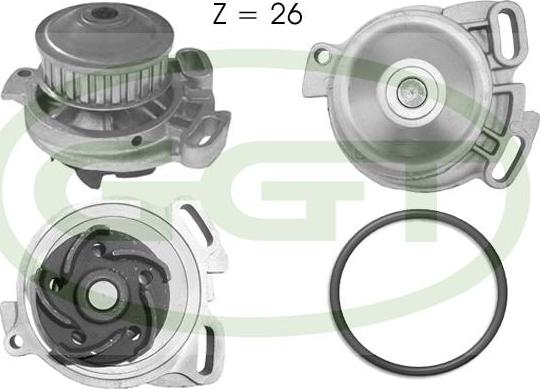 GGT PA10145 - Водяний насос autocars.com.ua