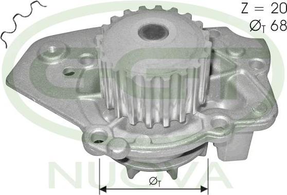 GGT PA10531 - Водяний насос autocars.com.ua