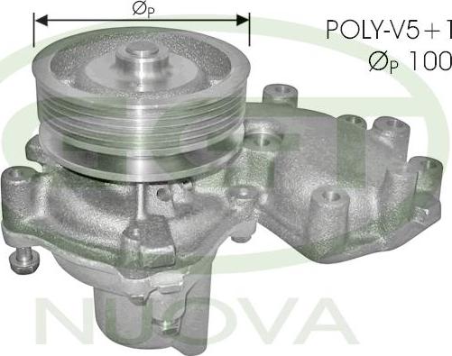 GGT PA10557 - Водяний насос autocars.com.ua