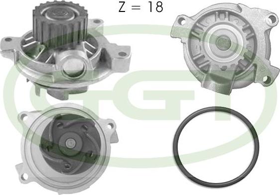 GGT PA10738 - Водяний насос autocars.com.ua