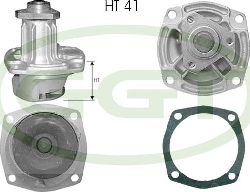 GGT PA10752 - Водяний насос autocars.com.ua