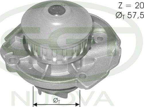 GGT PA10771 - Водяний насос autocars.com.ua