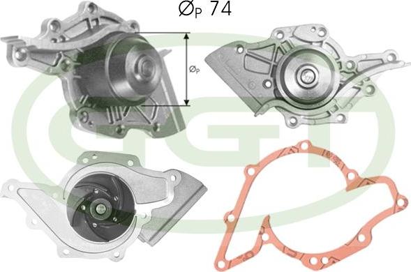 GGT PA10774 - Водяний насос autocars.com.ua