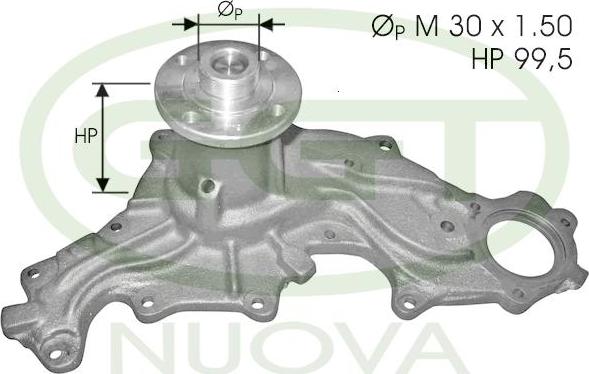 GGT PA10901 - Водяний насос autocars.com.ua