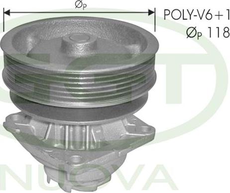 GGT PA10924 - Водяний насос autocars.com.ua