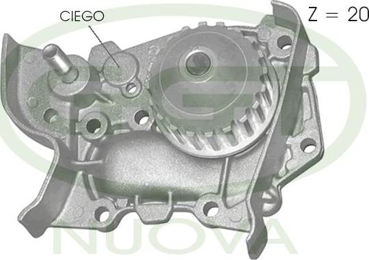 GGT PA11075 - Водяний насос autocars.com.ua