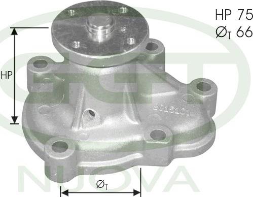 GGT PA11154 - Водяний насос autocars.com.ua