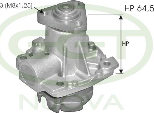 GGT PA11274 - Водяний насос autocars.com.ua