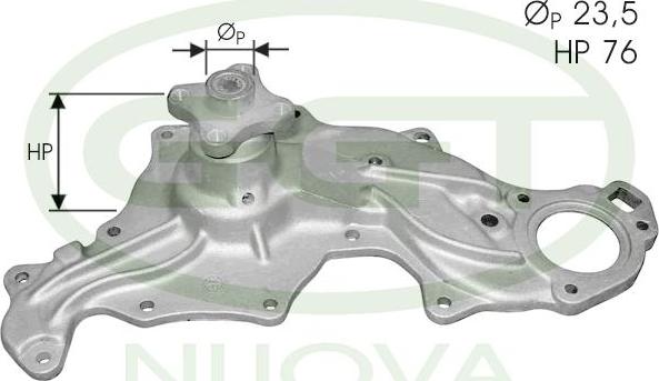 GGT PA12062 - Водяний насос autocars.com.ua