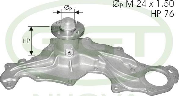 GGT PA12063 - Водяний насос autocars.com.ua