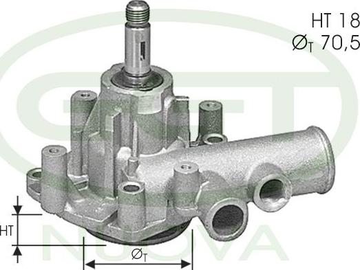 GGT PA12129 - Водяний насос autocars.com.ua