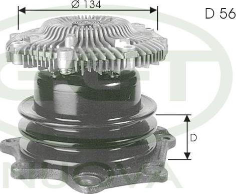 GGT PA12158 - Водяний насос autocars.com.ua