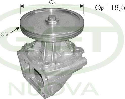 GGT PA12258 - Водяний насос autocars.com.ua