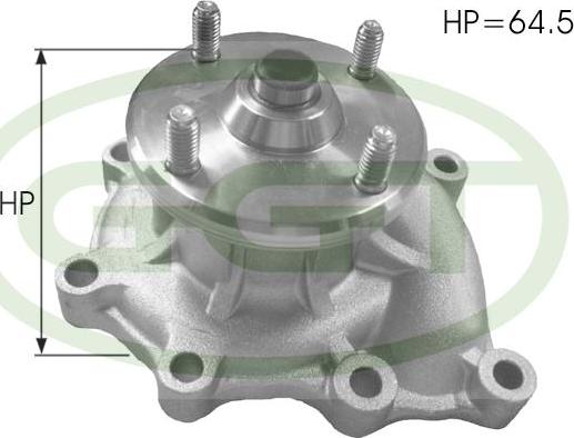 GGT PA12583 - Водяний насос autocars.com.ua