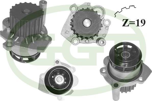 GGT PA12795 - Водяний насос autocars.com.ua