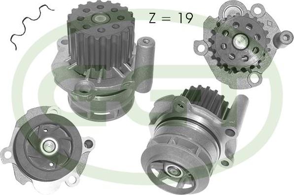 GGT PA12796 - Водяний насос autocars.com.ua