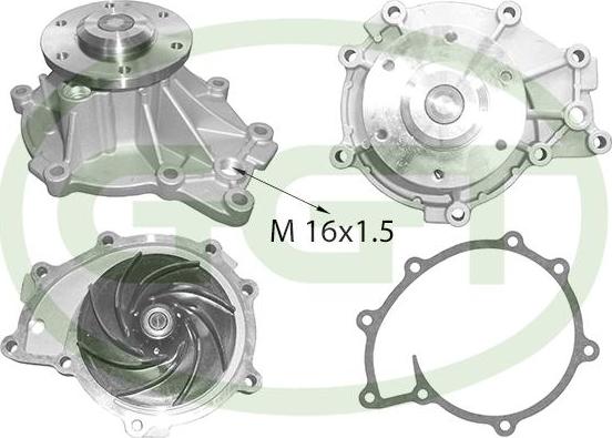 GGT PA15130 - Водяний насос autocars.com.ua