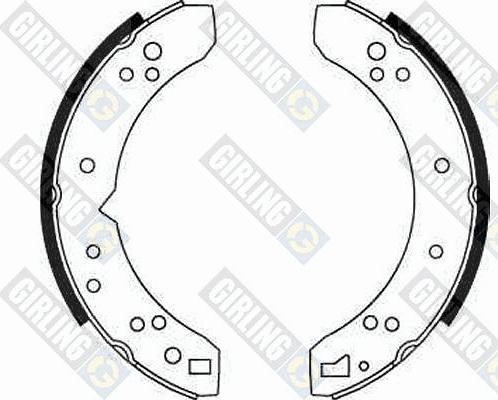 Girling 5160701 - Комплект тормозных колодок, барабанные autodnr.net