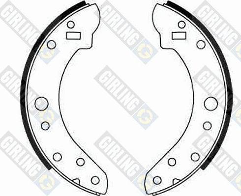 Girling 5161431 - Комплект тормозных колодок, барабанные autodnr.net