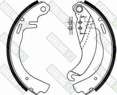 Girling 5161879 - Комплект гальм, барабанний механізм autocars.com.ua