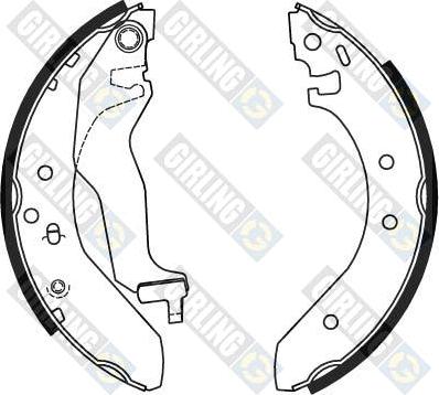 Girling 5162461 - Комплект тормозных колодок, барабанные autodnr.net