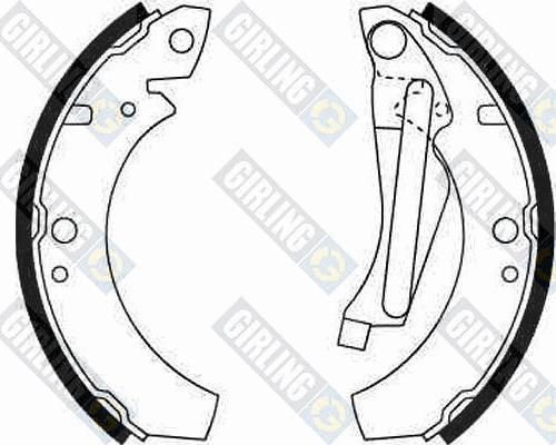 Girling 5180669 - Комплект гальм, барабанний механізм autocars.com.ua