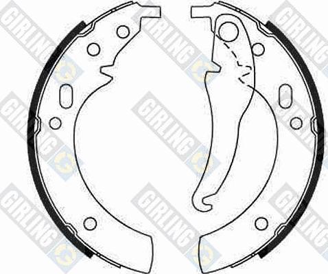 Girling 5180942 - Комплект тормозных колодок, барабанные avtokuzovplus.com.ua