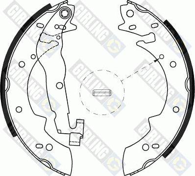 Girling 5181771 - Комплект тормозных колодок, барабанные autodnr.net