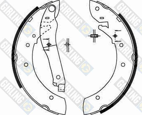 Girling 5182061 - Комплект тормозных колодок, барабанные avtokuzovplus.com.ua