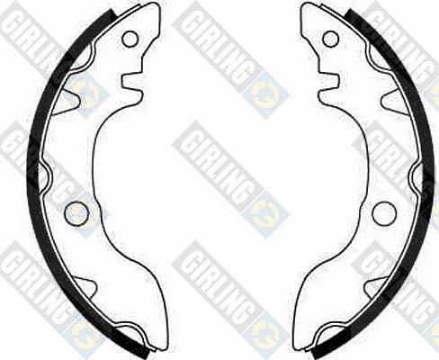 Girling 5182939 - Комплект гальм, барабанний механізм autocars.com.ua