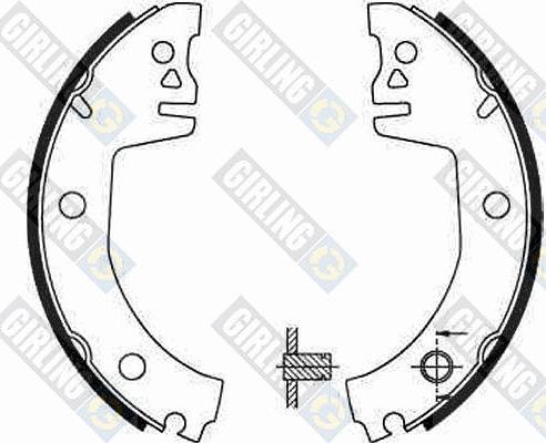 Girling 5183009 - Комплект тормозных колодок, барабанные autodnr.net