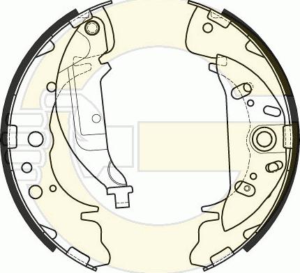 Girling 5184419 - Комплект тормозных колодок, барабанные autodnr.net