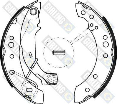 Girling 5184671 - Комплект тормозных колодок, барабанные avtokuzovplus.com.ua