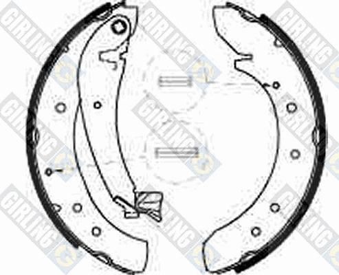 Girling 5185461 - Комплект тормозных колодок, барабанные avtokuzovplus.com.ua