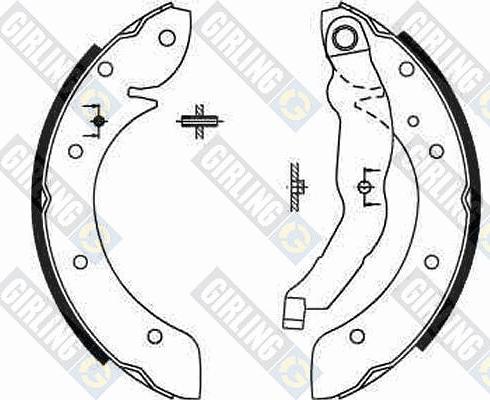 Girling 5185671 - Комплект гальм, барабанний механізм autocars.com.ua