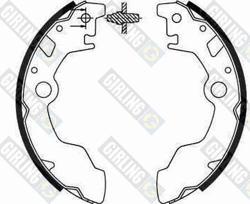 Girling 5185839 - Комплект гальм, барабанний механізм autocars.com.ua